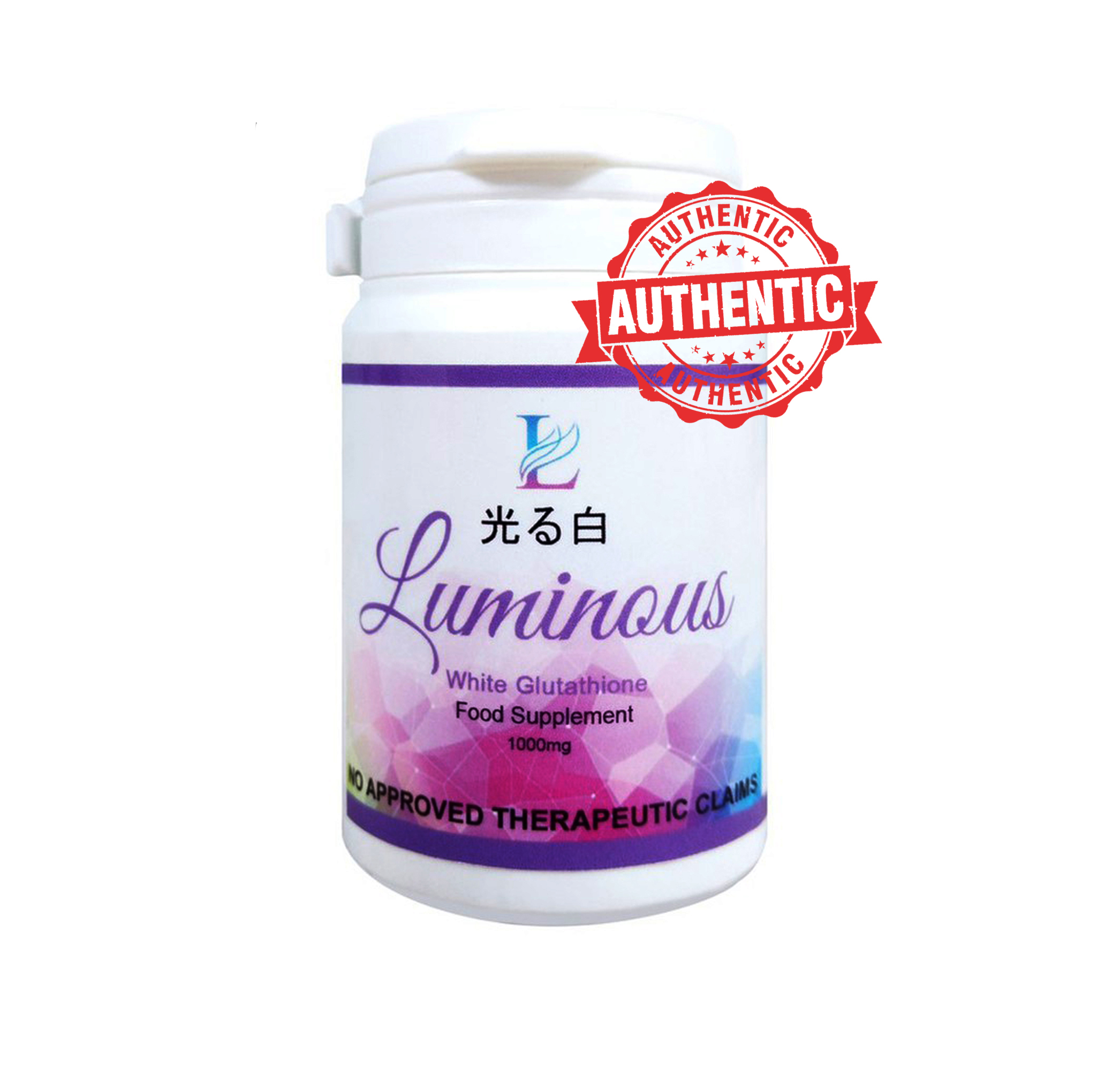 Luminous White Glutathione 1000mg 1 bottle