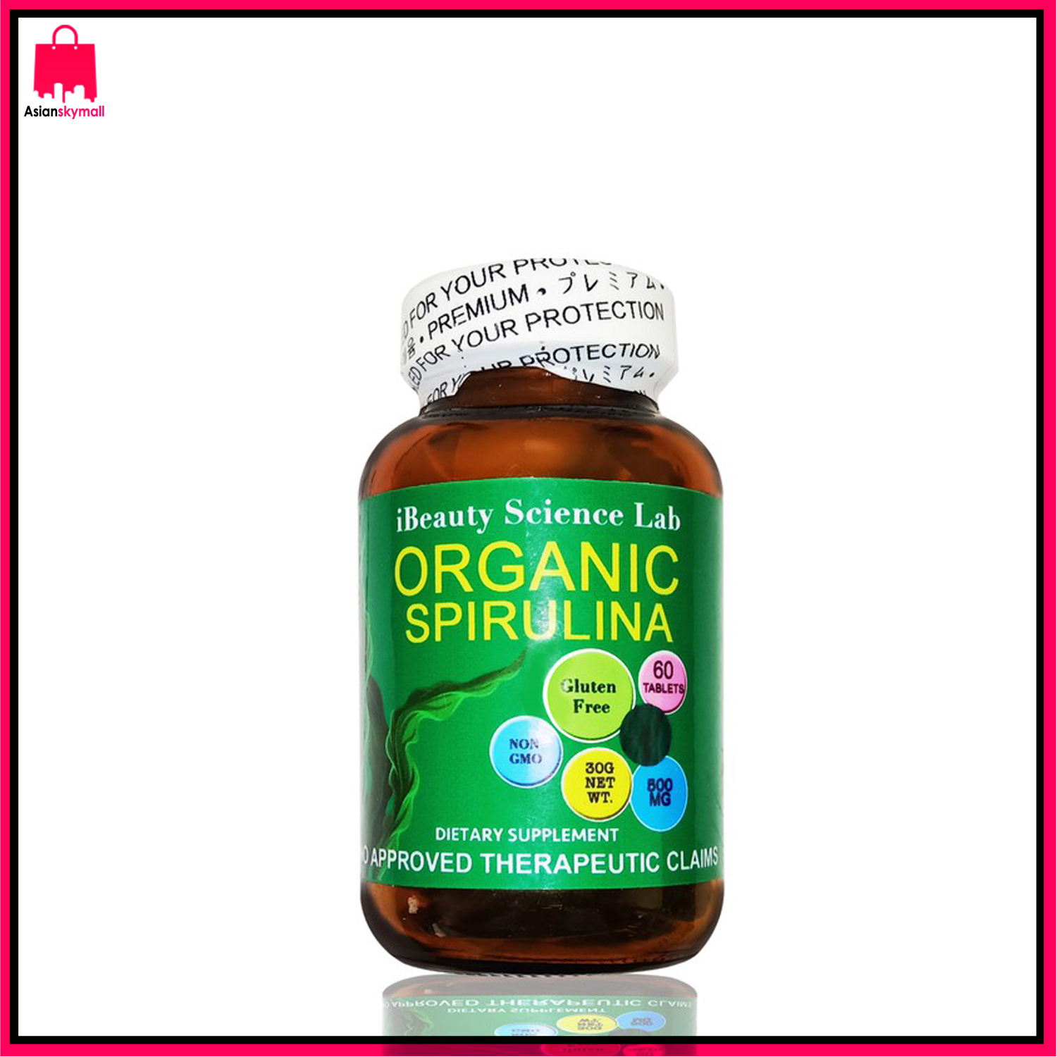 iBeauty Science Lab Organic Spirulina 60 Tablets 100 Bottle
